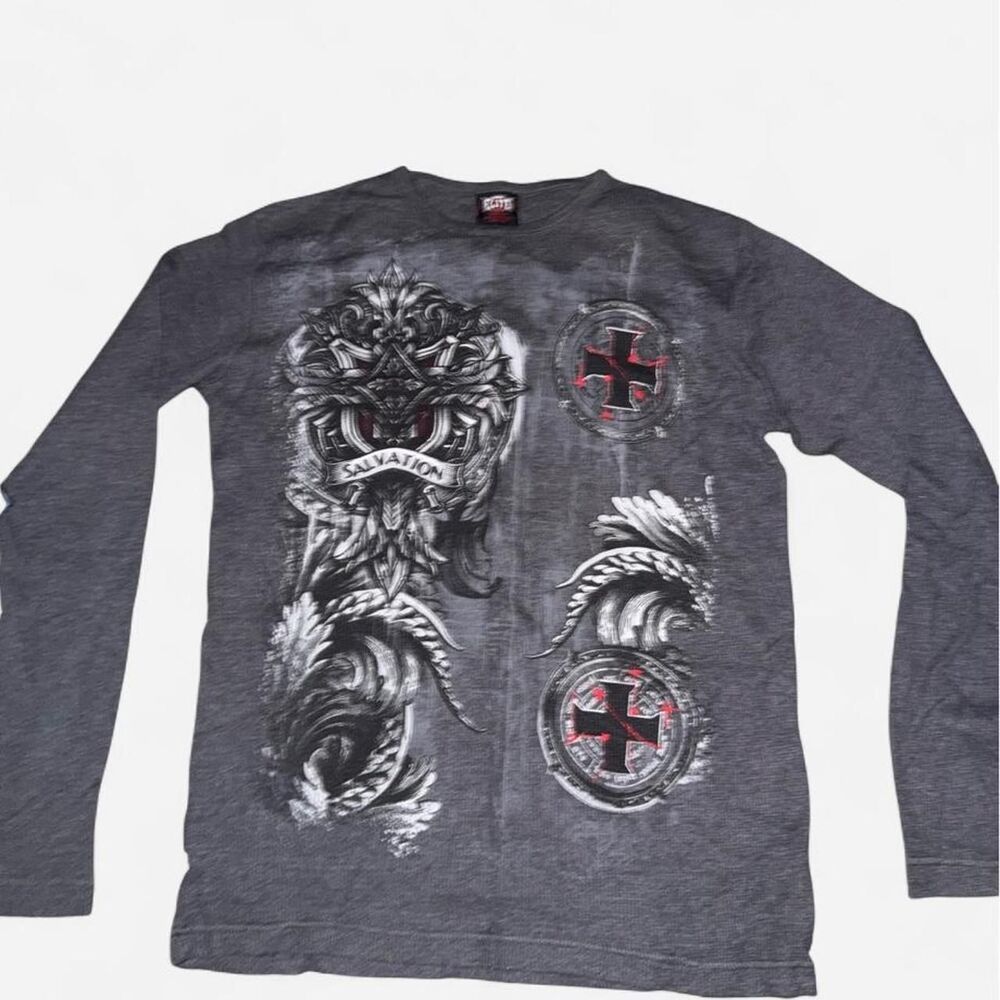 MMA Elite Men's Grey Tribal Shirt